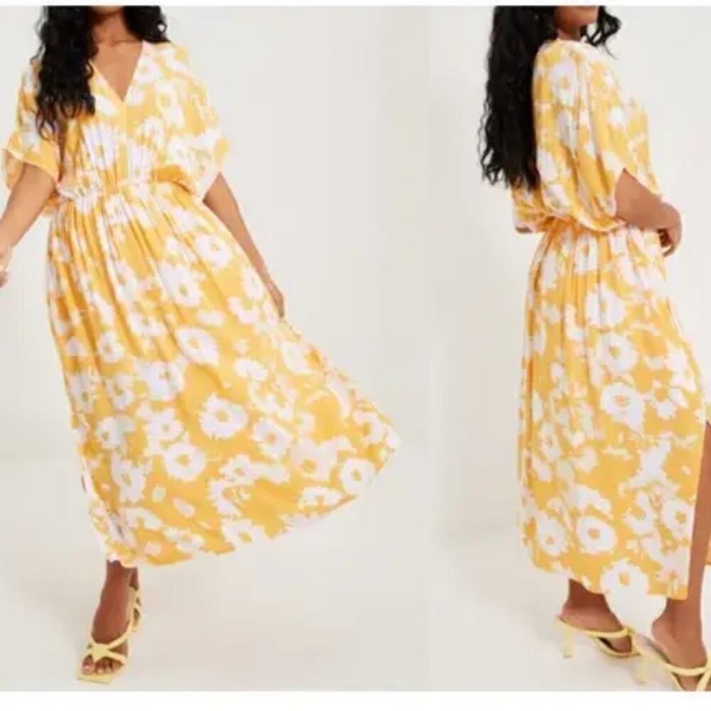 Samsoe Samsoe Floral Midi Swing Dress Size Small Summer Boho Western